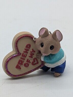 Vintage 1998 Hallmark Keepsake Friend of My Heart Mouse Ornament Ed Seale
